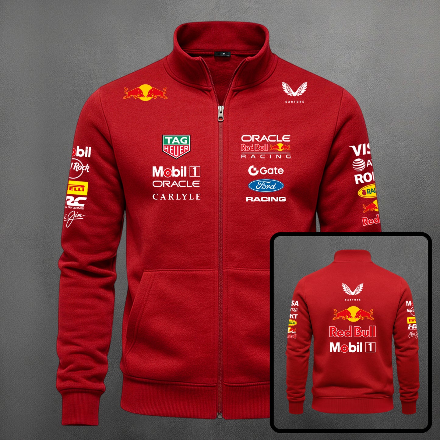 BUZO CUELLO ALTO F1 REDBULL ESTAMPADO AC