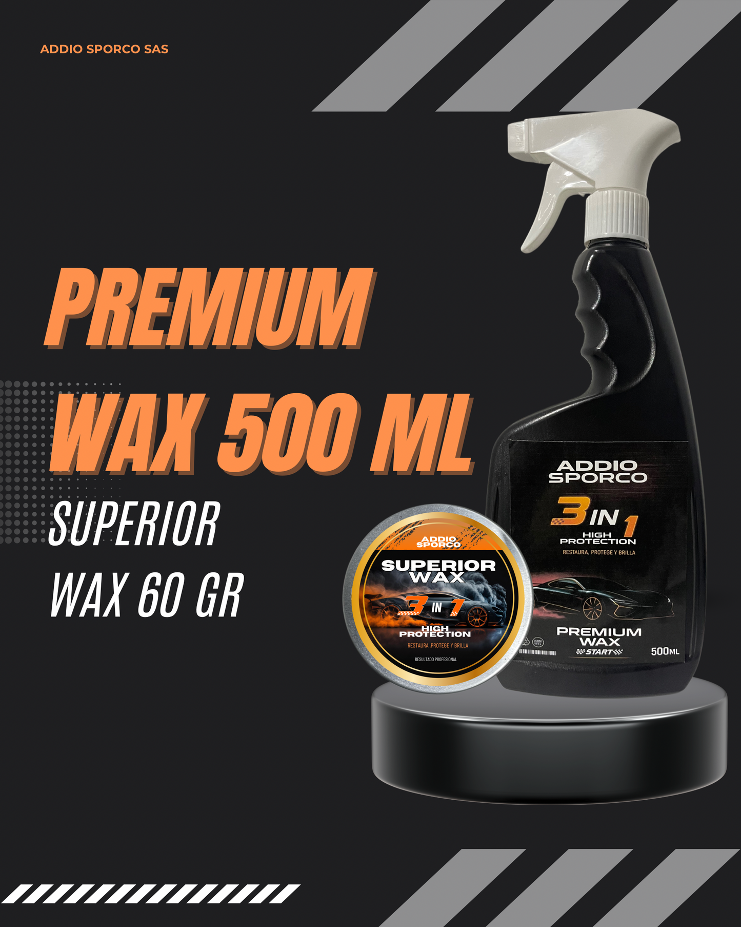 PREMIUM WAX 500 ML + CERA CREMA+ Esponja