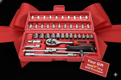 TALADRO DEWALT® 48 VOLTIOS + Kit Brocas, Copas, Bits, Extensor y Doble Batería Inalámbrica + Kit de Herramientas Multi-Uso