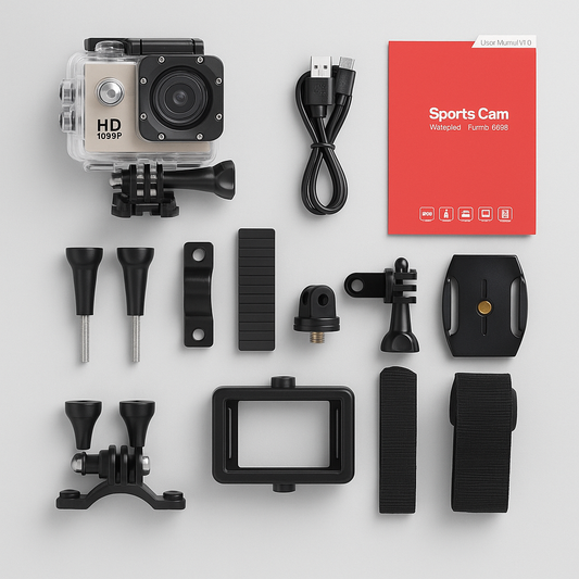 CAMARA PARA MOTO Y DEPORTES 4K HD